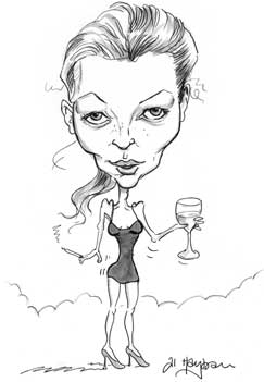 Kate Moss caricature 
