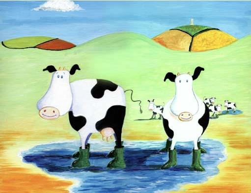 'glastonbury cows' by al hayball