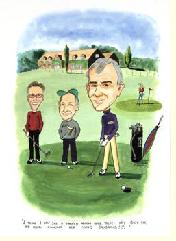 Golf caricature